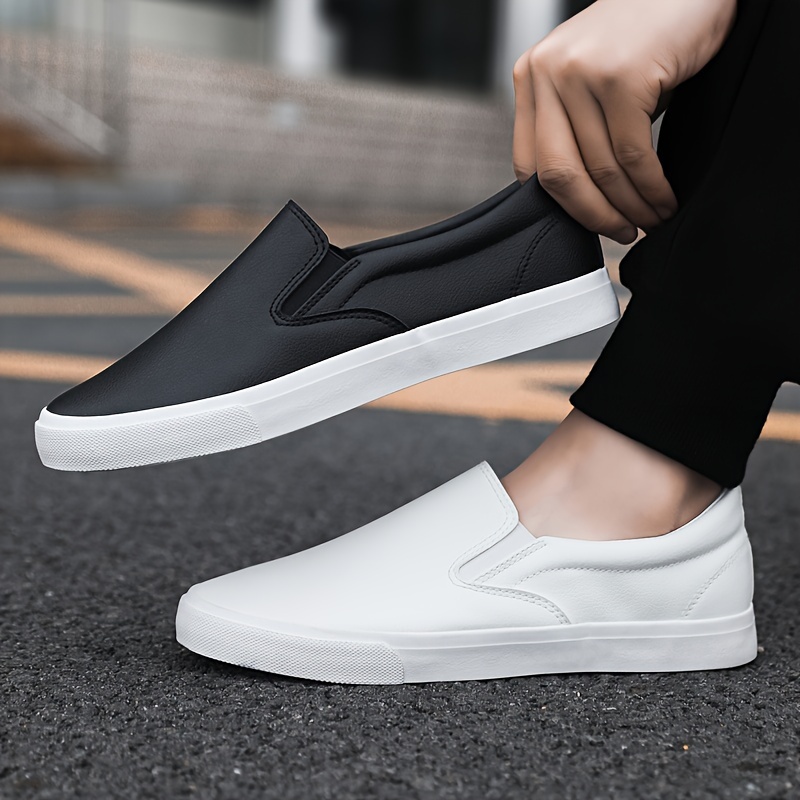 slip skateboard shoes plus size men s solid colour comfy non details 0