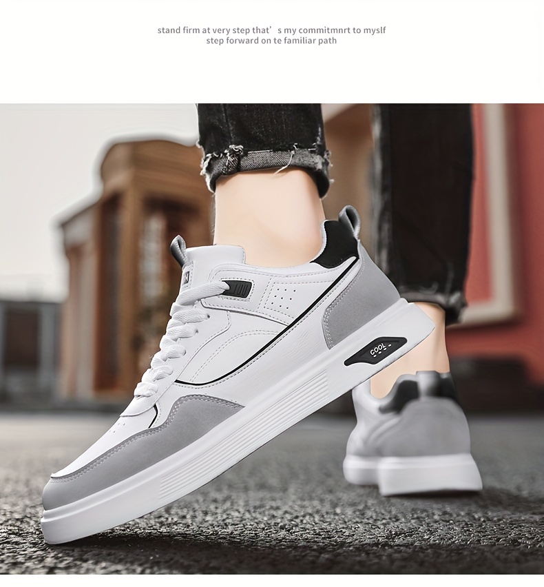 colour block skateboard shoes men s trendy street style details 3