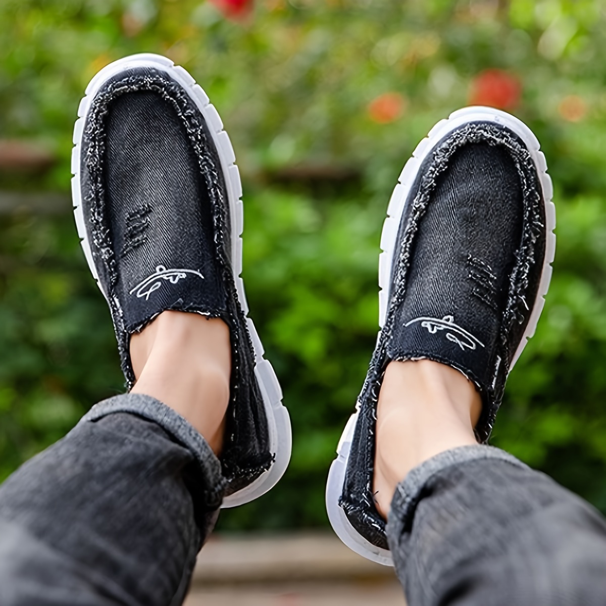 loafer shoes men s trendy slip solid comfy non slip casual details 7