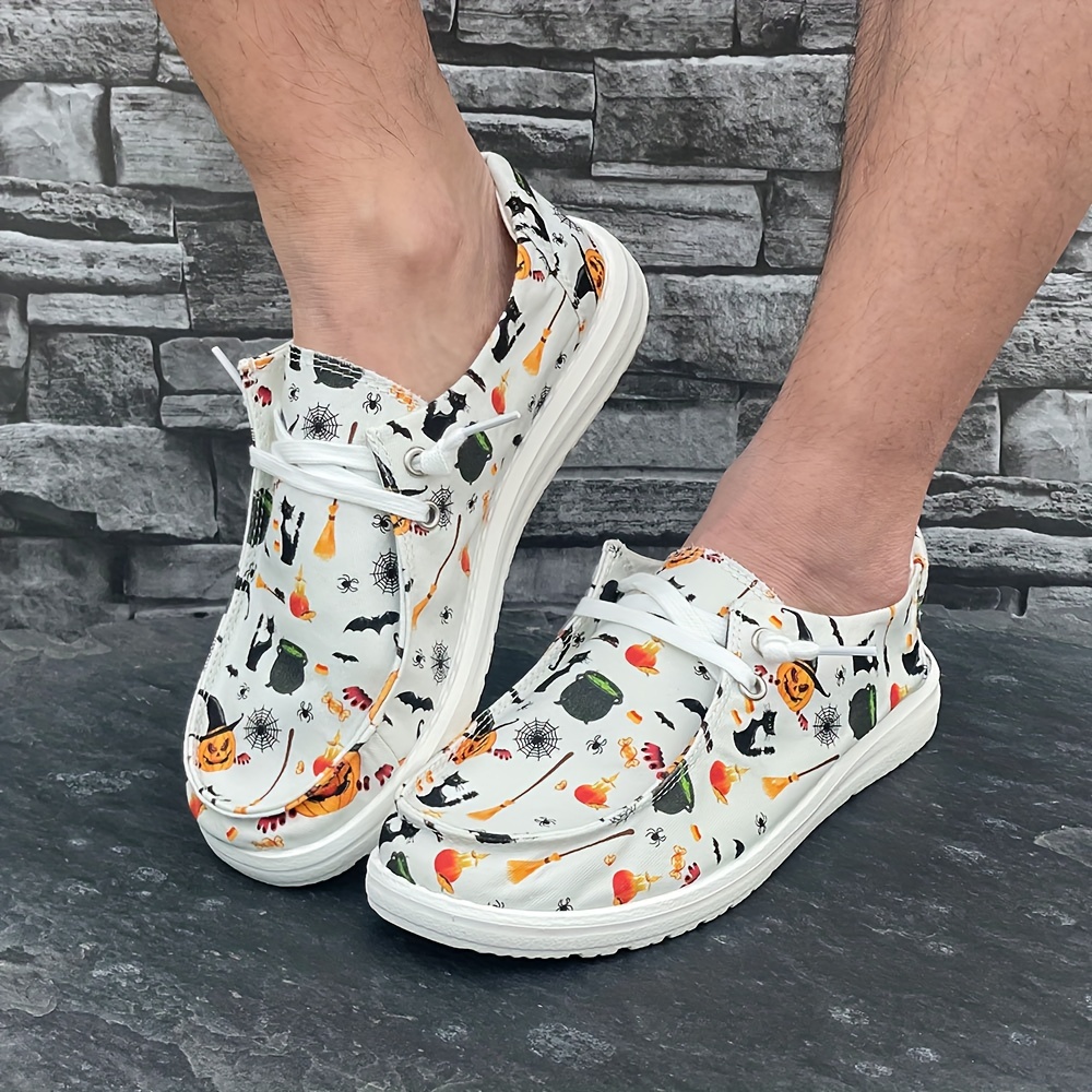 lace shoes halloween elements print casual breathable details 1