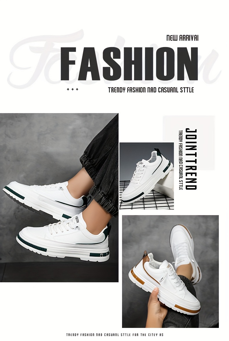 skate shoes   men s trendy solid comfy non slip casual details 1