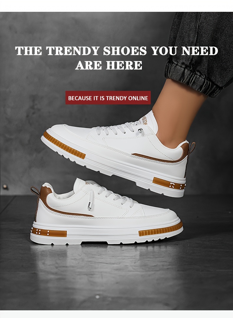 skate shoes   men s trendy solid comfy non slip casual details 2