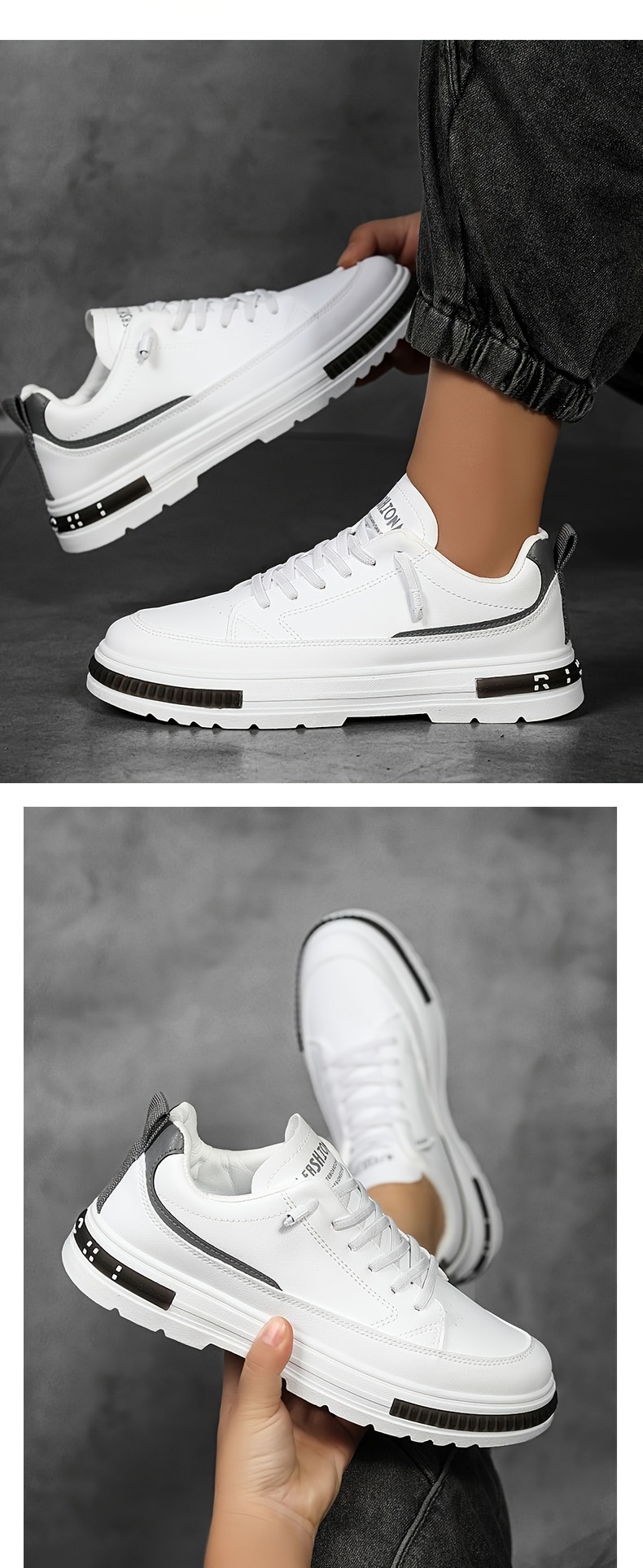skate shoes   men s trendy solid comfy non slip casual details 13