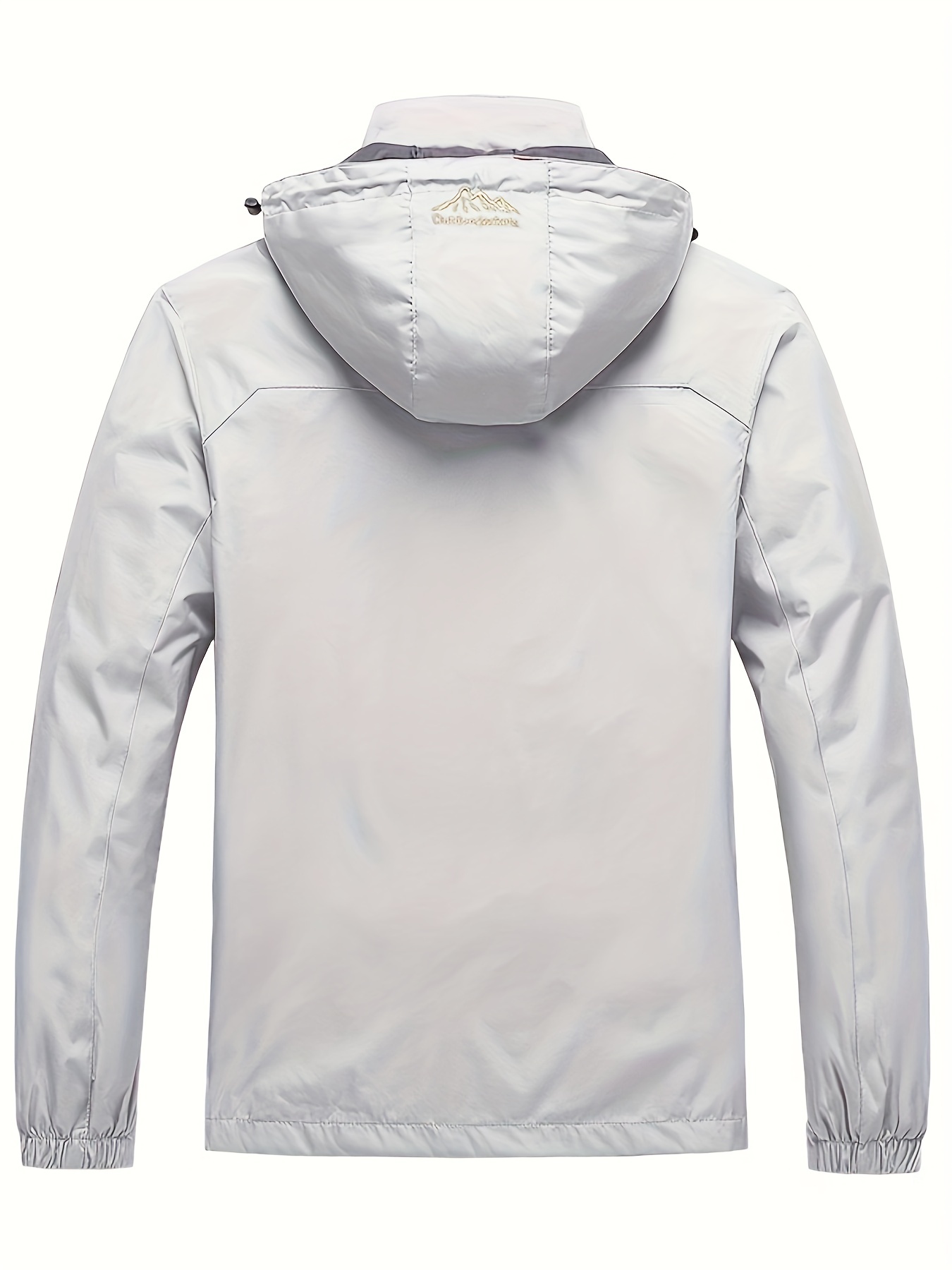 mens waterproof rain jacket lightweight raincoat windbreaker with hood for hiking travel outdoor details 1