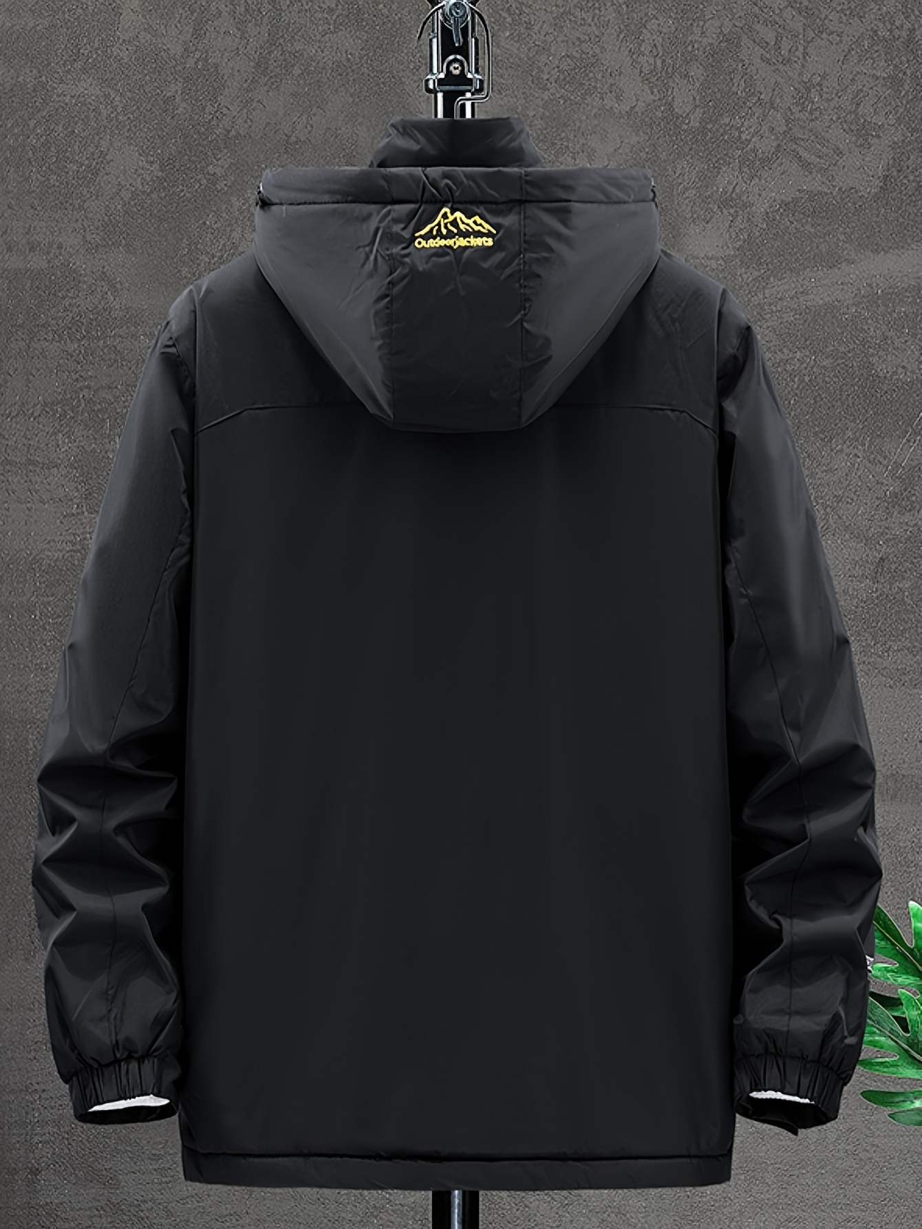 mens waterproof rain jacket lightweight raincoat windbreaker with hood for hiking travel outdoor details 6
