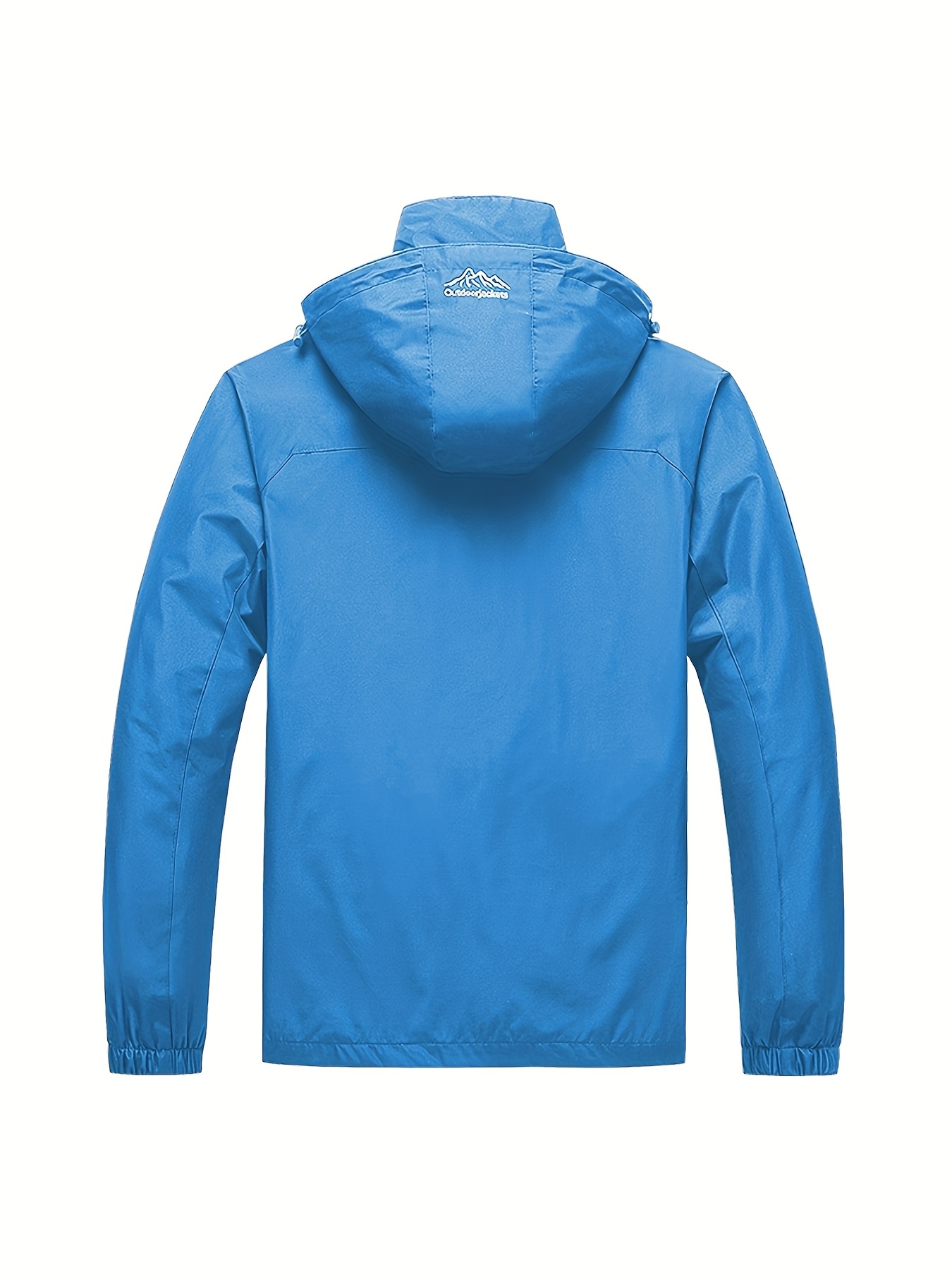mens waterproof rain jacket lightweight raincoat windbreaker with hood for hiking travel outdoor details 16