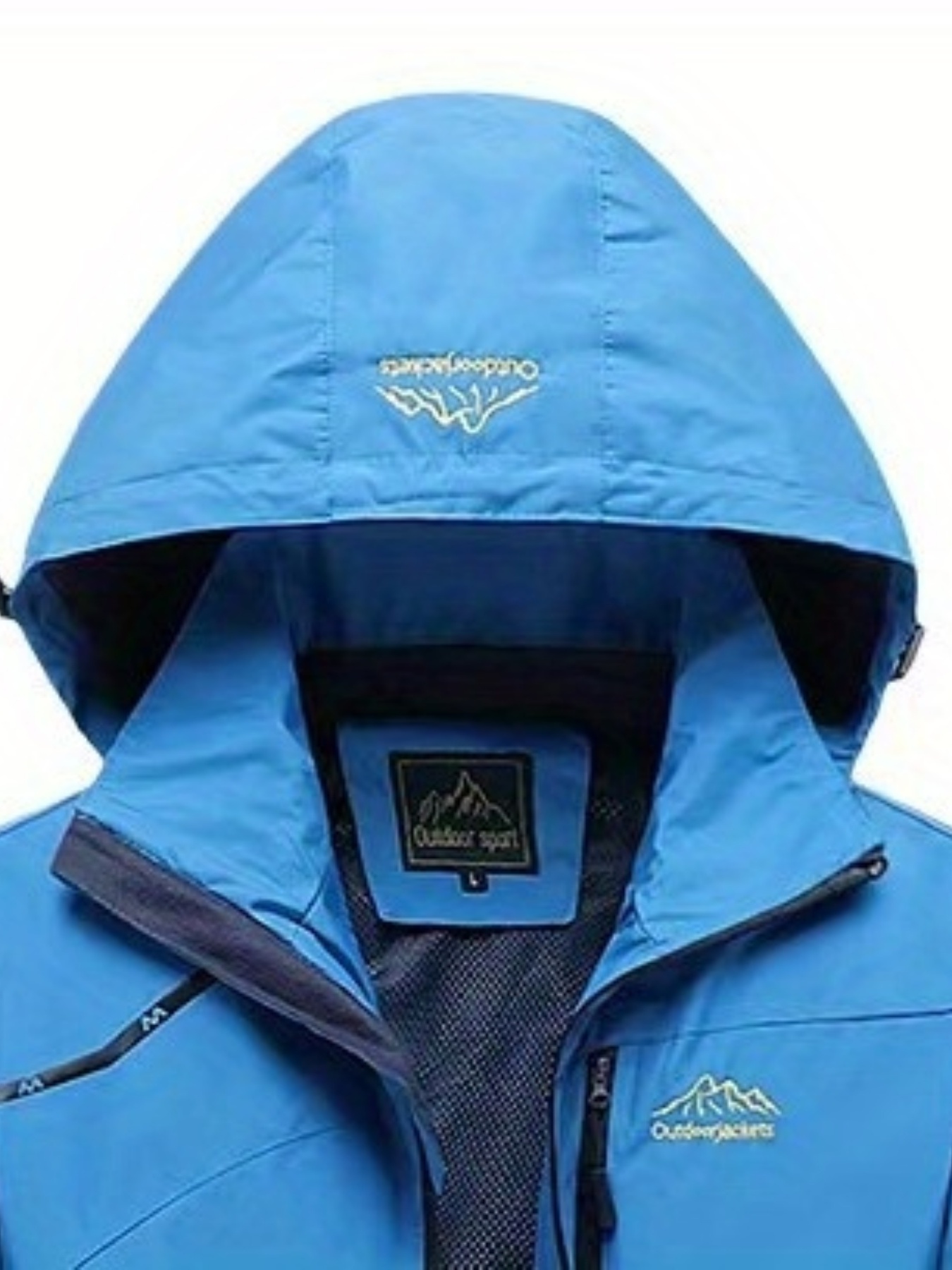 mens waterproof rain jacket lightweight raincoat windbreaker with hood for hiking travel outdoor details 18