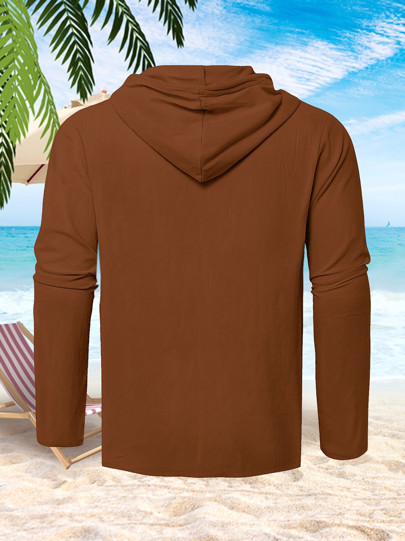 mens casual button up hooded shirt chic hoodie hawaiian shirt details 27