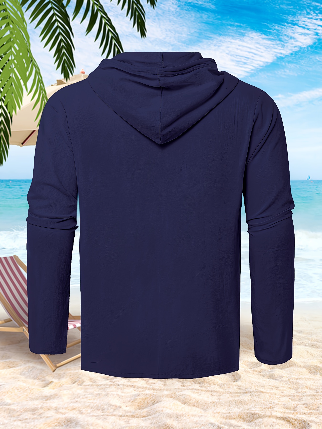 mens casual button up hooded shirt chic hoodie hawaiian shirt details 31