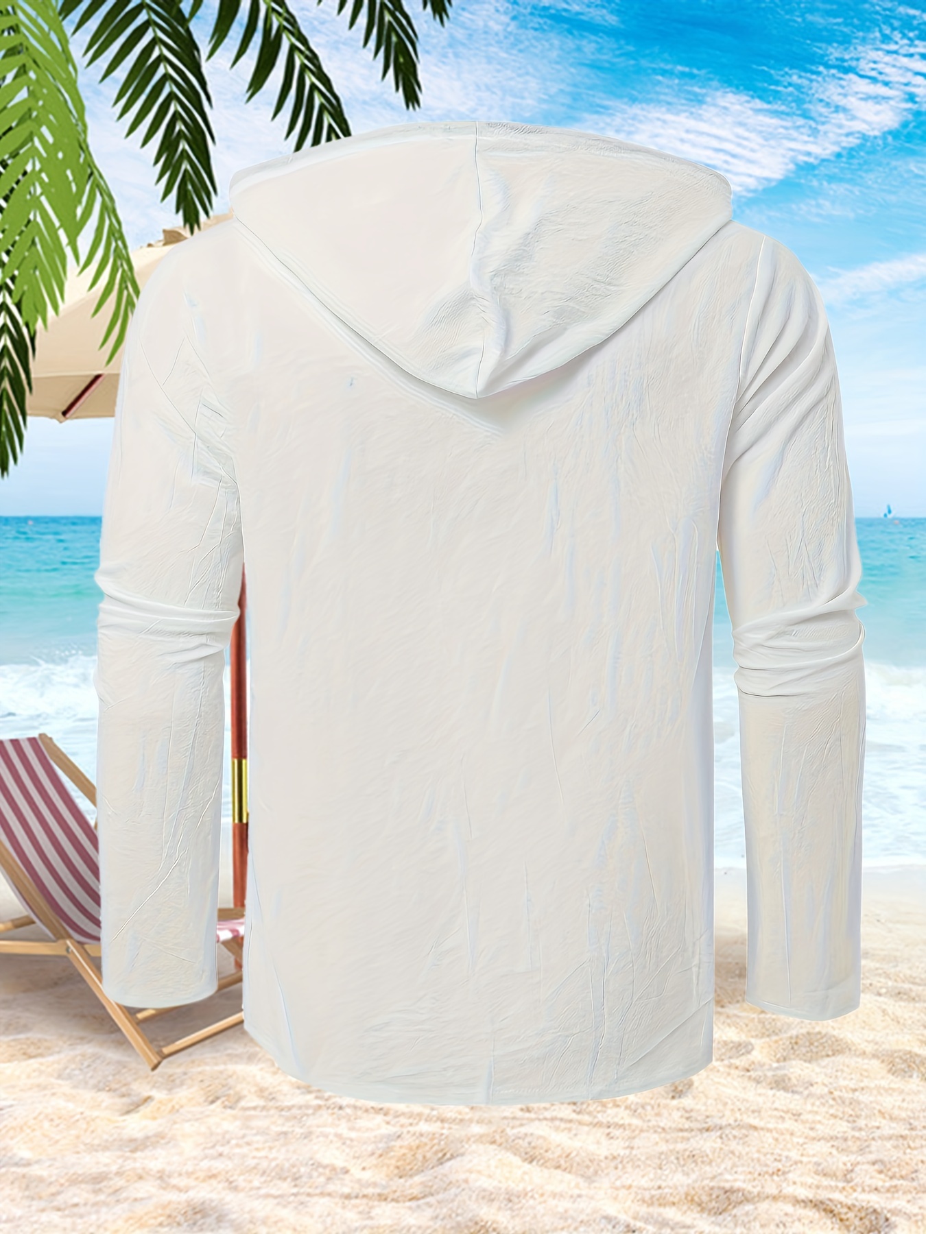 mens casual button up hooded shirt chic hoodie hawaiian shirt details 36