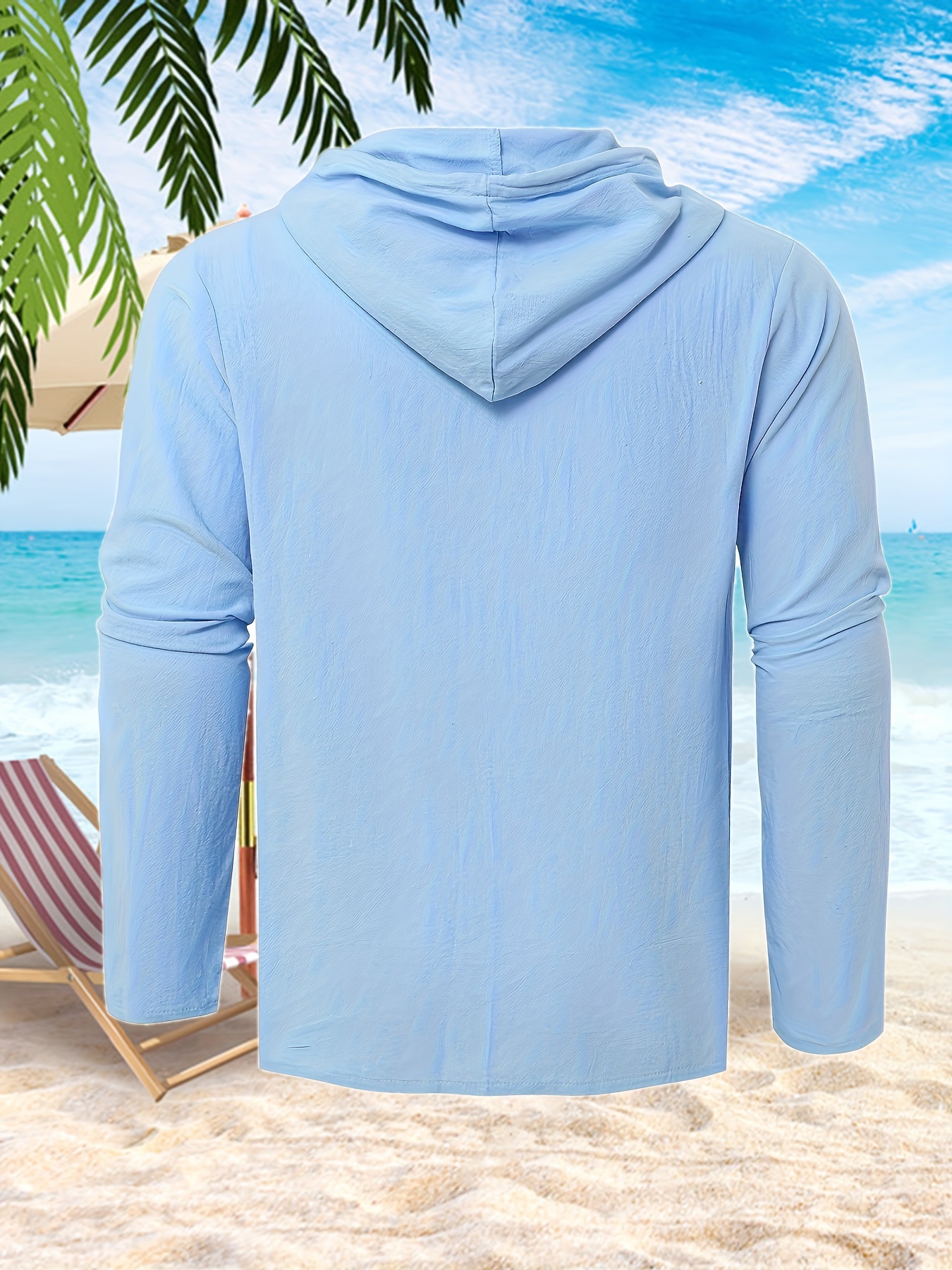 mens casual button up hooded shirt chic hoodie hawaiian shirt details 40
