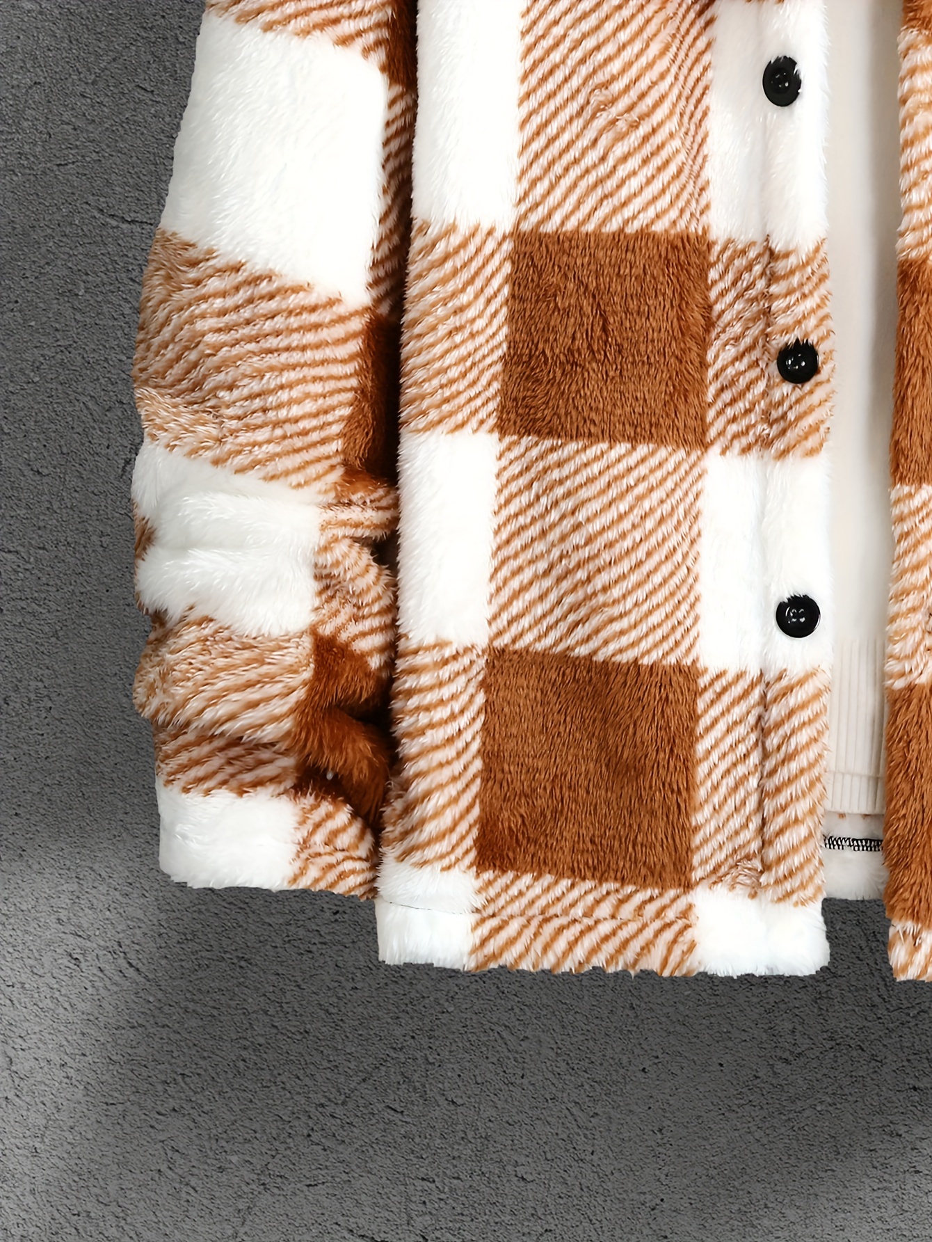 elegant warm fleece jacket mens casual medium stretch jacket coat for fall winter details 19