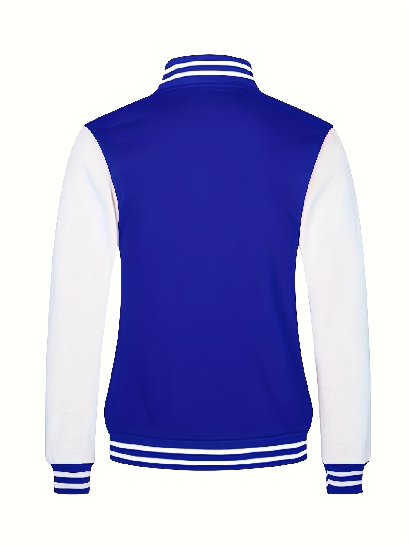 warm fleece varsity jacket mens casual color block button up jacket for fall winter school details 22