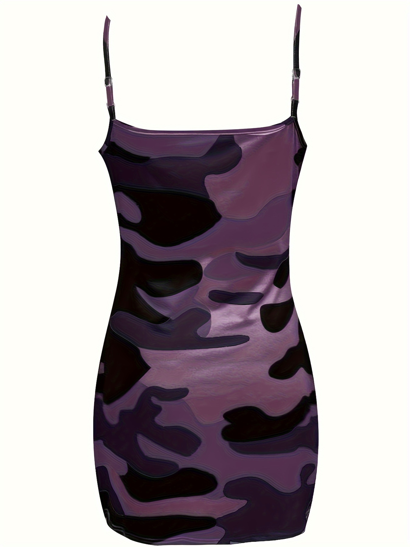 camouflage print cami dress casual backless spaghetti dress womens clothing details 7